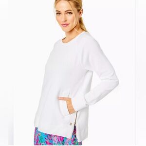 Lilly Pulitzer Luxletic Pullover with pockets and side zippers. Size Medium